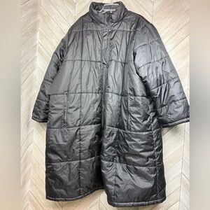 Weather Stoppers by totes Women's Sz 4X Black No Hood Long Puffer Jacket